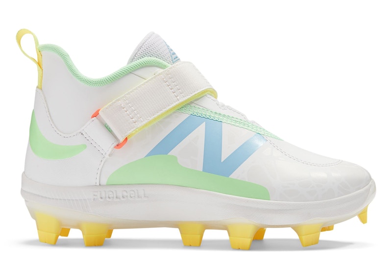 Pre-owned New Balance Fuelcell Lindor 2 Sneakers In White/neon Dragonfly/cosmic Pineapple