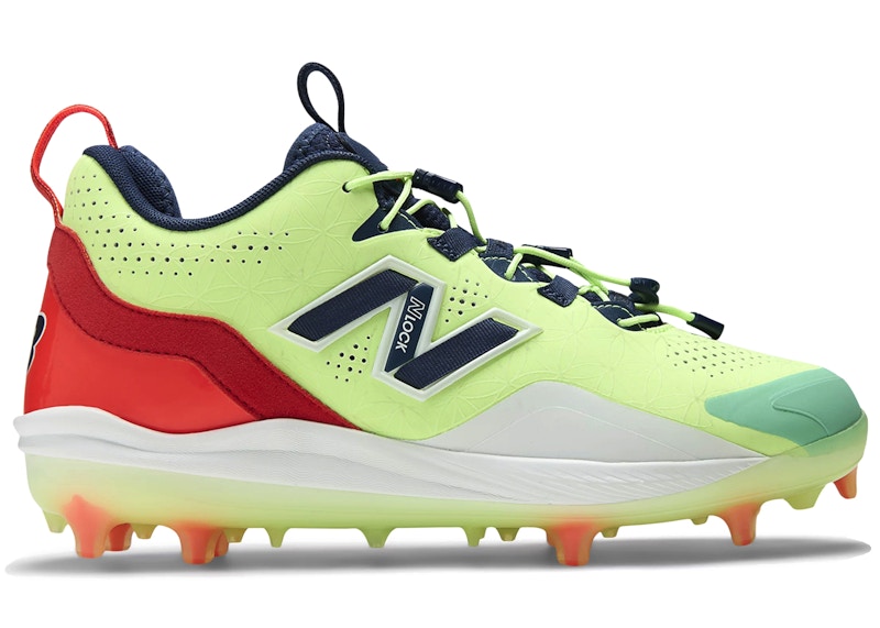 Men's New Balance FuelCell Lindor 3 Comp Navy Sneakers in Mint Flash/Nb Navy Blue