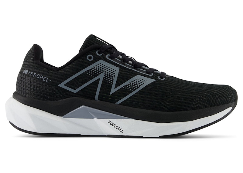 Pre-owned New Balance Men's Fuelcell Propel V5 Sneakers In Black/white/steel