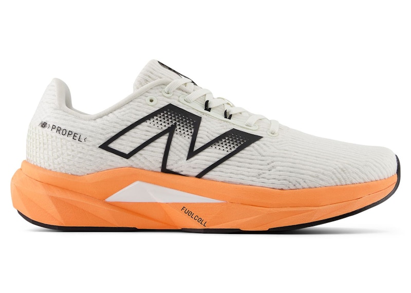 New Balance FuelCell Propel v5 Hot Mango Sea Salt Black - MFCPRCG5