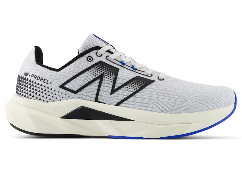 Pre-owned New Balance Men's Fuelcell Propel V5 Sneakers In Quartz Grey/angora/black