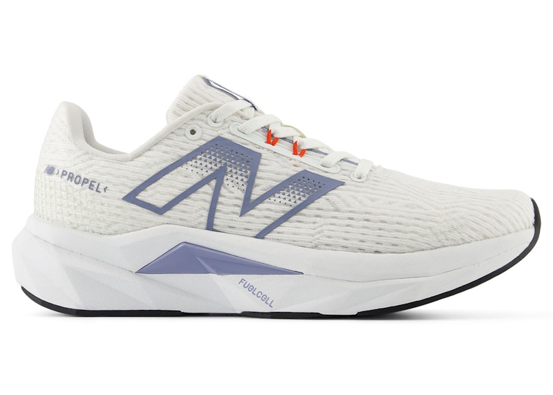 Pre-owned New Balance Fuelcell Propel V5 (women's) Sneakers In Sea Salt/dusk Shower/white