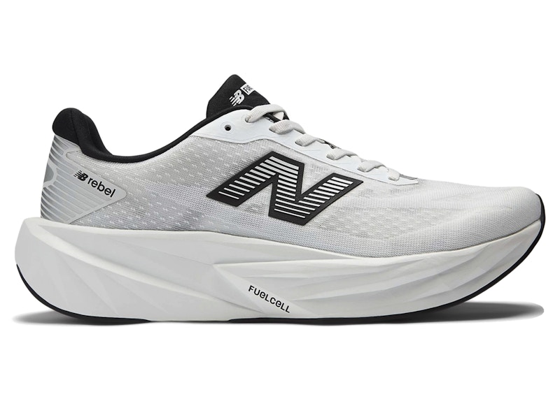 New Balance FuelCell Rebel v5 White Black Silver Men's MFCXLM5 US