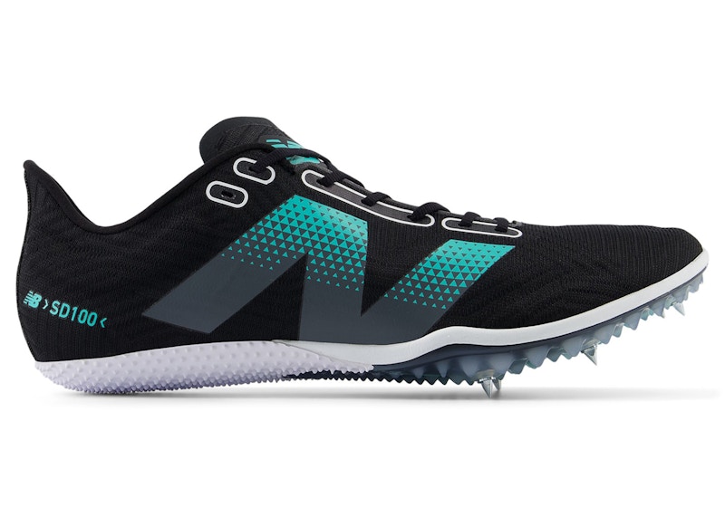 Pre-owned New Balance Men's Fuelcell Sd100 V5 Sneakers In Black/graphite/cyber Jade