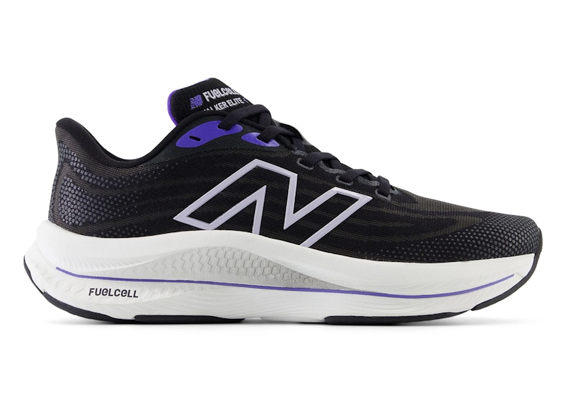 Pre-owned New Balance Fuelcell Walker Elite (women's) Sneakers In Black/electric Indigo/grey Violet