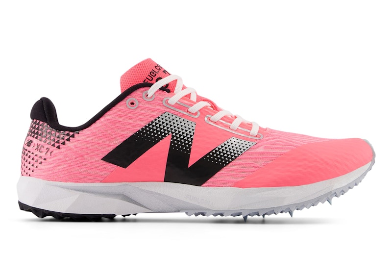 Pre-owned New Balance Fuelcell Xc7 V5 (women's) Sneakers In Ultra Pink/black/silver Metallic In Multi