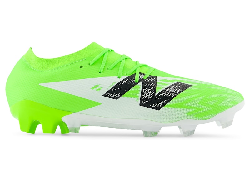 New Balance Unisex FURON TEAM FG V8 Soccer Shoes - Green/Black/Grey - SF3FSP8