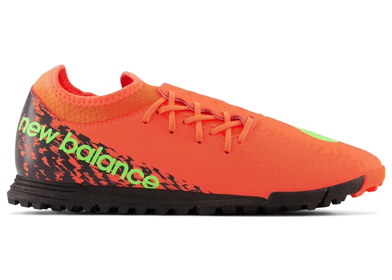 Men's New Balance Furon v7 Dispatch TF Dizzy Heights Pack Sneakers in Neon Dragonfly/Black/Coloro Green