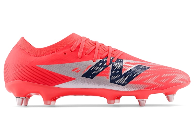 Men's New Balance Furon v8 Pro SG Cause & Effect Pack Sneakers in Energy Red/Navy Blue/Light Cyclone