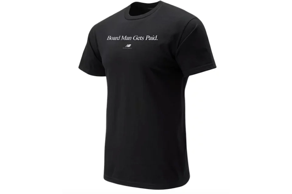 New Balance Kawhi Leonard Board Man Gets Paid Tee Black Men s