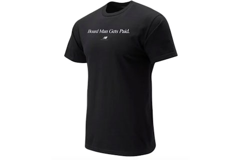 New Balance Kawhi Leonard Board Man Gets Paid Tee Black Men s SS19 GB