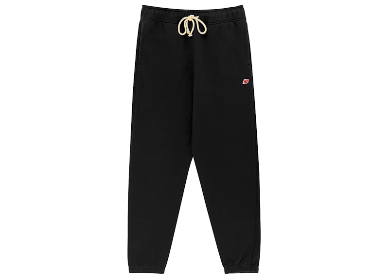 Pre-owned New Balance Men's Made In Usa Core Sweatpant In Black