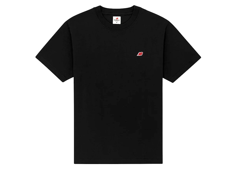 Pre-owned New Balance Men's Made In Usa Core T-shirt In Black