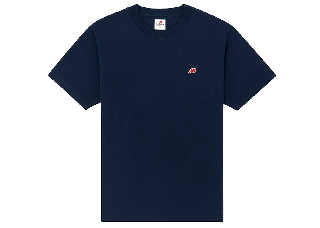 Pre-owned New Balance Made In Usa Core T-shirt Natural Indigo
