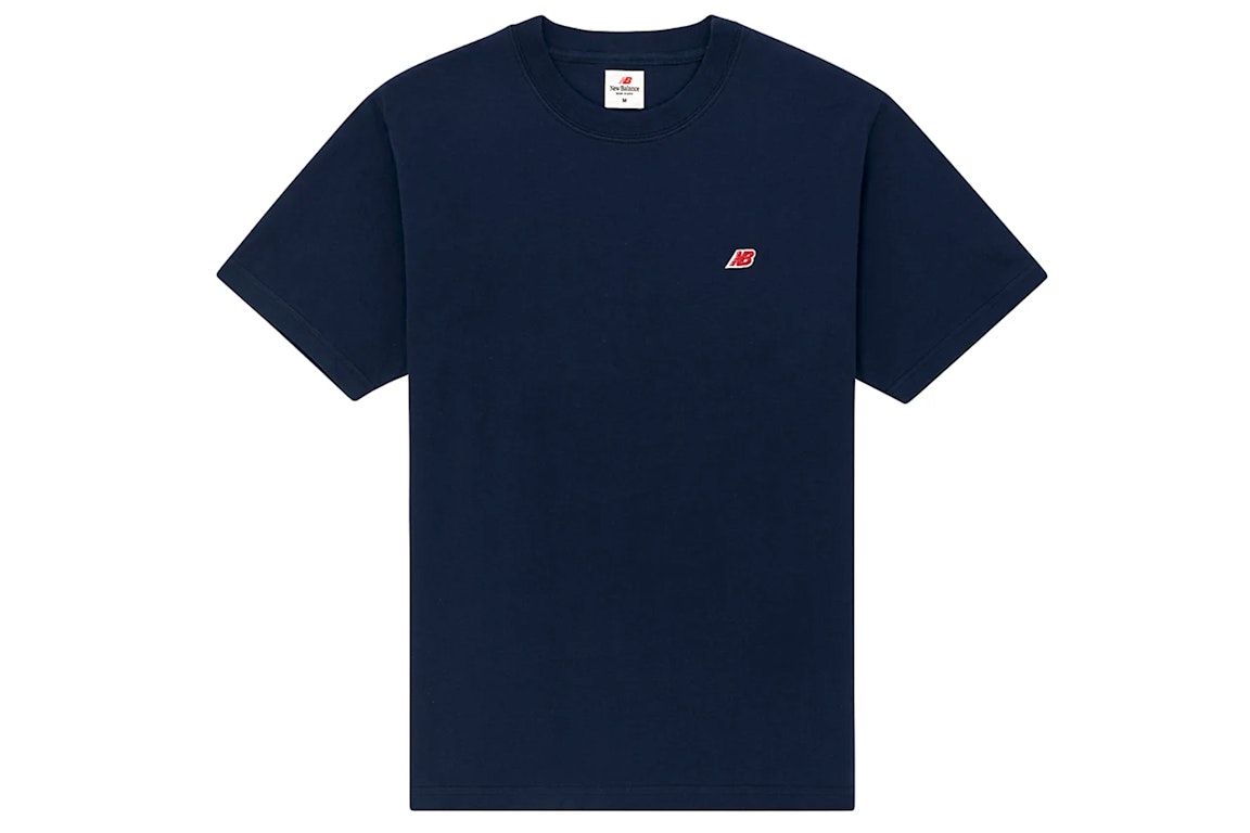 Pre-owned New Balance Made In Usa Core T-shirt Natural Indigo