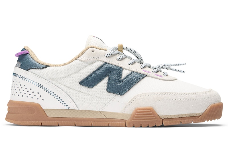 Pre-owned New Balance Men's  Numeric 440v2 Trail Low Sneakers In Sea Salt/deep Ocean