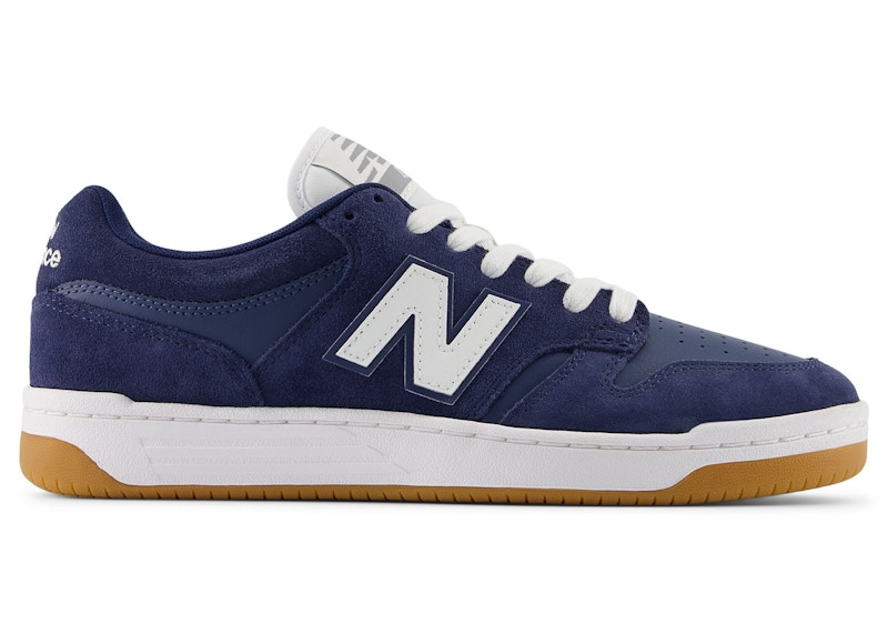 New Balance Unisex NB Numeric 480 Skateboarding Shoes - Blue/White - NM480PRO
