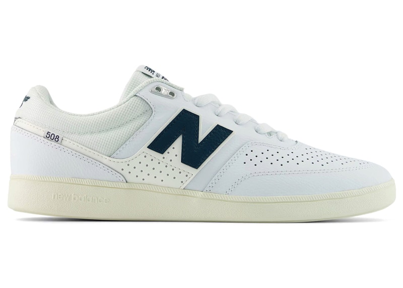 Men's New Balance Numeric 508 Brandon Westgate White Sneakers in Nb 103 White/Medusa Green