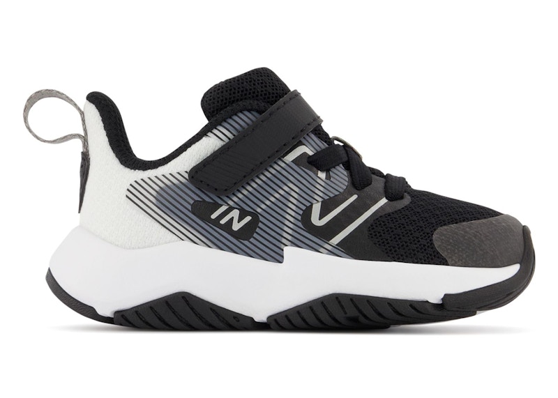 Pre-owned New Balance Rave Run V2 Bungee Lace Sneakers In Black/white In Multi