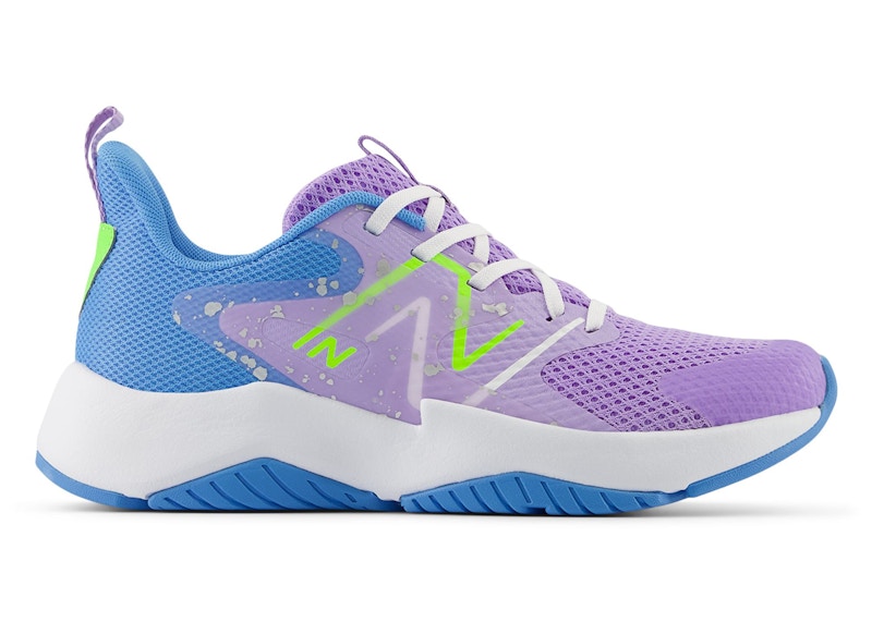 New Balance Rave Run v2 Lilac Glo Sky Blue Pixel Green (GS)