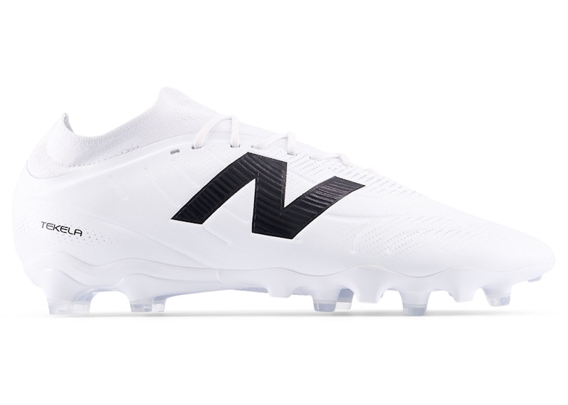 New Balance Tekela Team Low Laced FG V5 White Black Silver - ST3FWG5