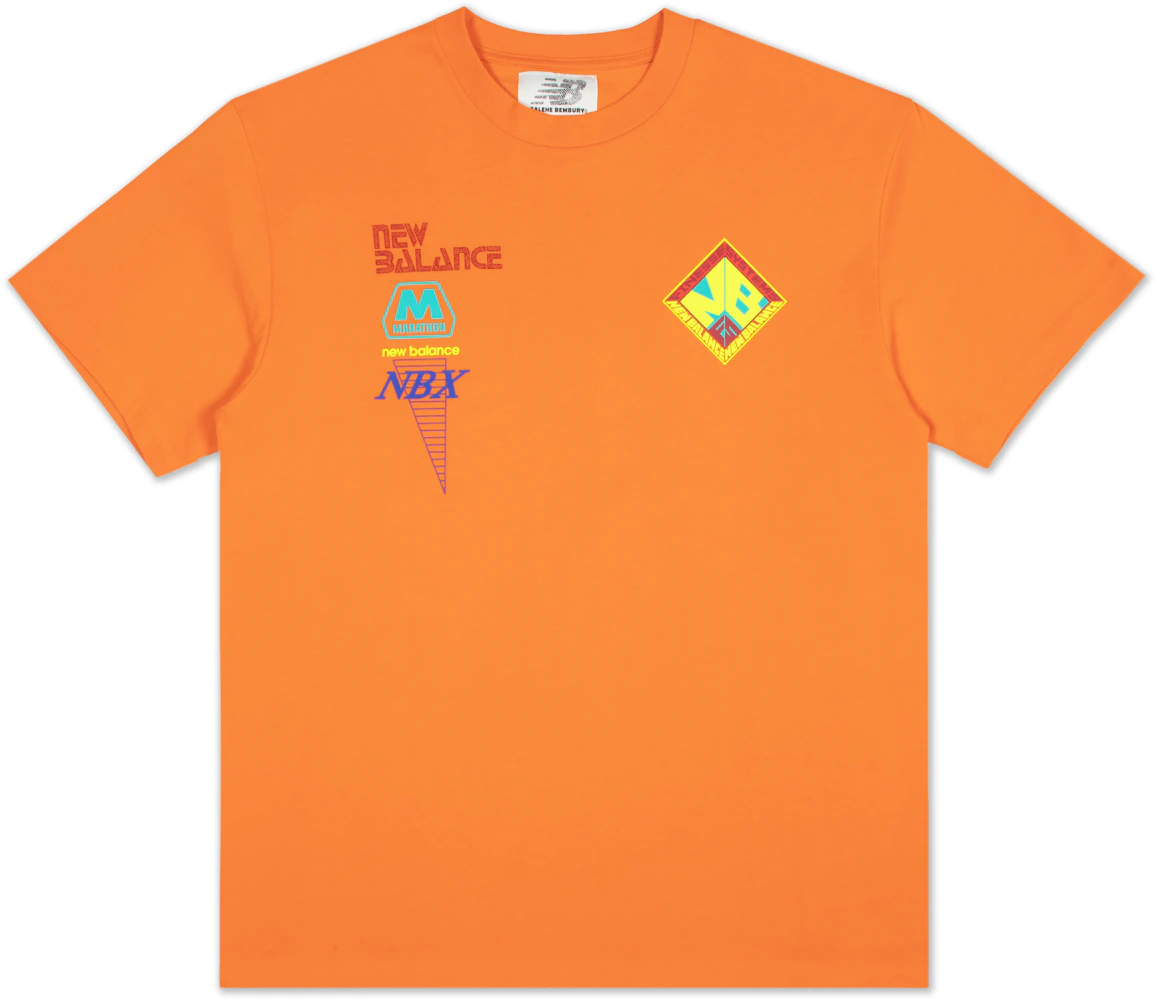 temperament tabak Verwisselbaar New Balance x Salehe Logo Mania T-shirt Orange - FW21 Men's - US