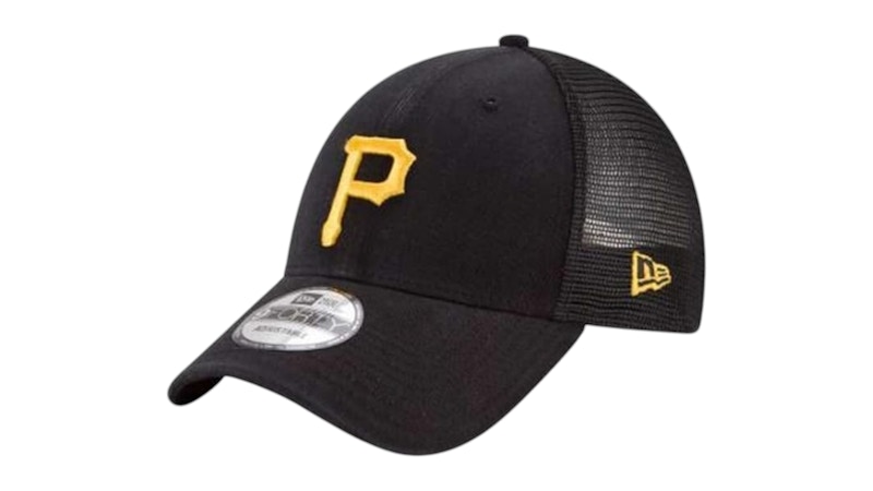 Pre-owned New Era Men's  9forty Mlb Pittsburgh Pirates Trucker Baseball Cap In Black