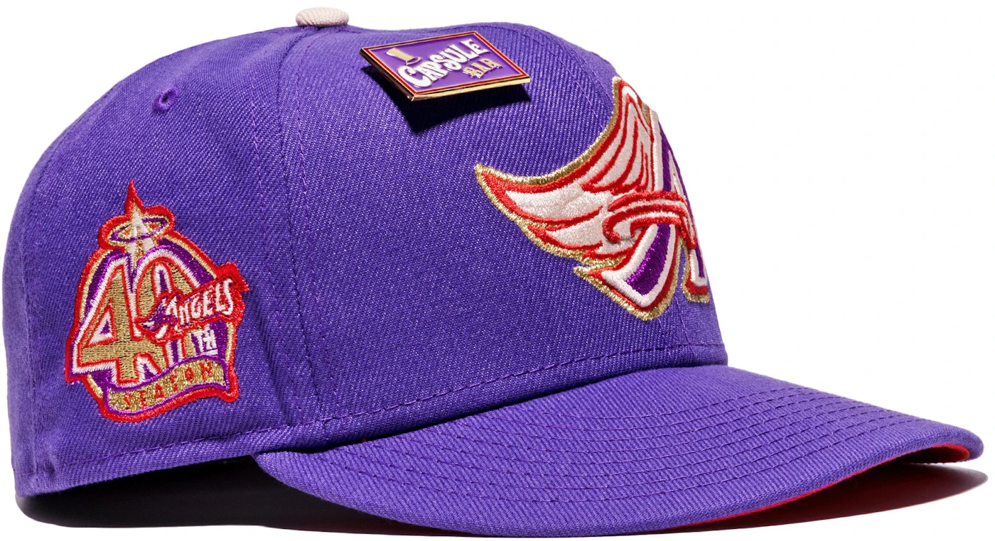 Hat Club Exclusive Anaheim Angels 2-Tone Team UV Colors New Era Fitted 7  3/4