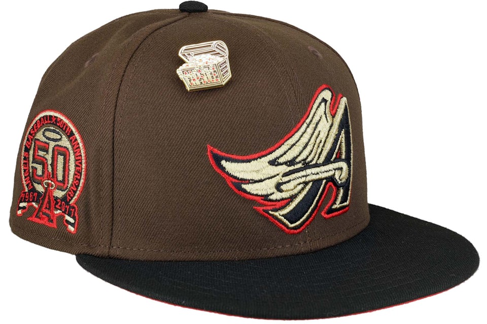 Angels fitted hat with patch Clearance