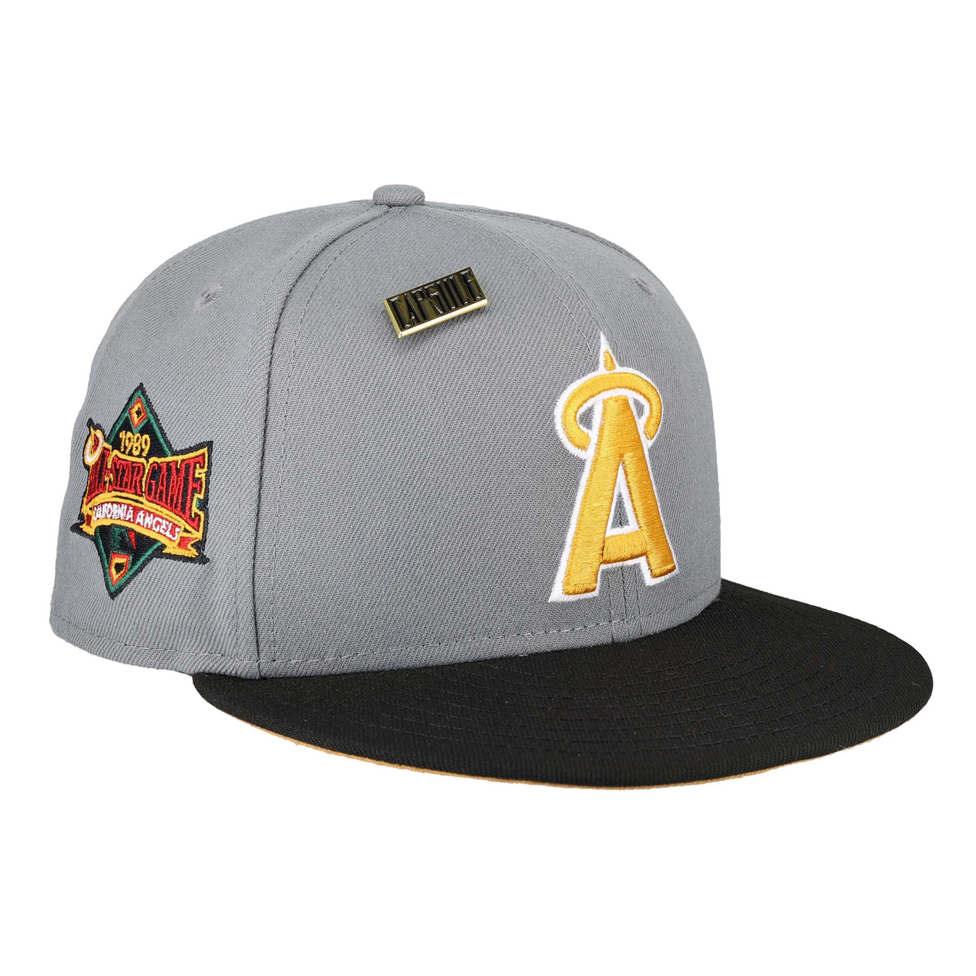New Era Anaheim Angels Capsule Buried Treasure 50th Anniversary 59Fifty Fitted Hat Brown/Red
