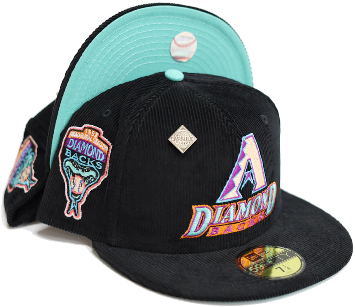New Era 59FIFTY Arizona Diamondbacks 1998 Inaugural Season Patch Fitted Hat 7 1/4