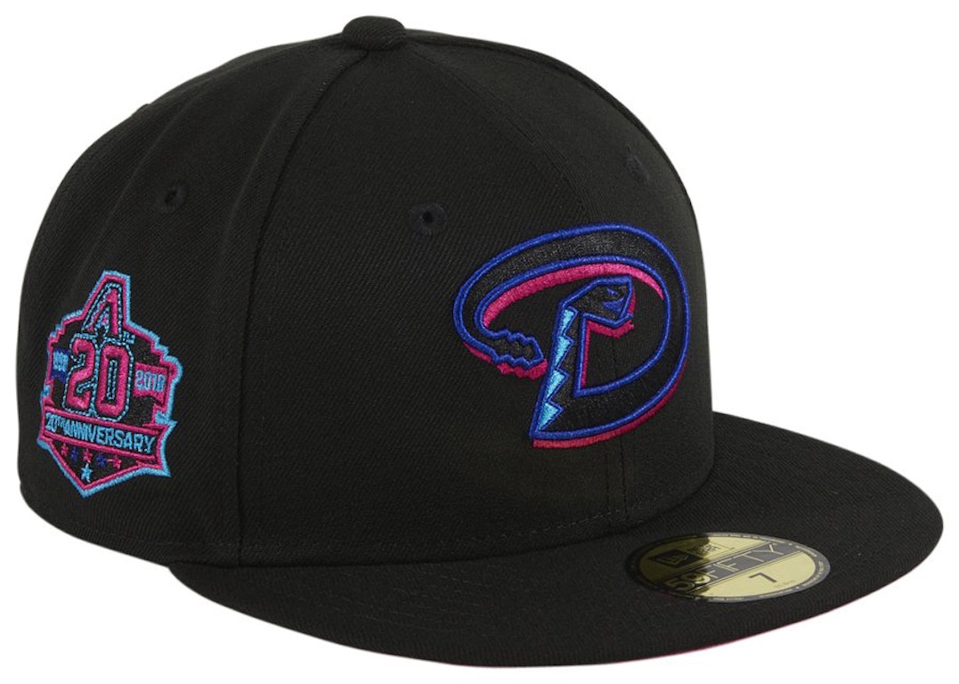 Pre-owned New Era Arizona Diamondbacks Cyberpunks 20th Anniversary Patch D Hat Club Exclusive 59fifty Fitted H In Navy