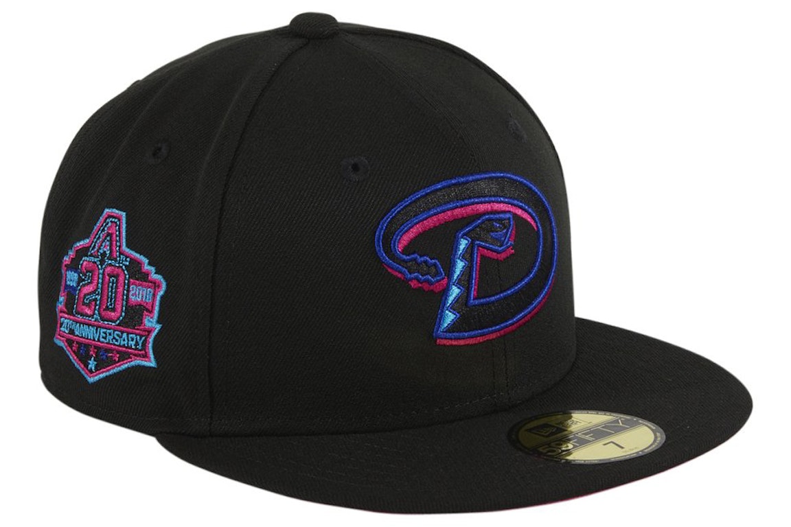 Pre-owned New Era Arizona Diamondbacks Cyberpunks 20th Anniversary Patch D Hat Club Exclusive 59fifty Fitted H In Navy
