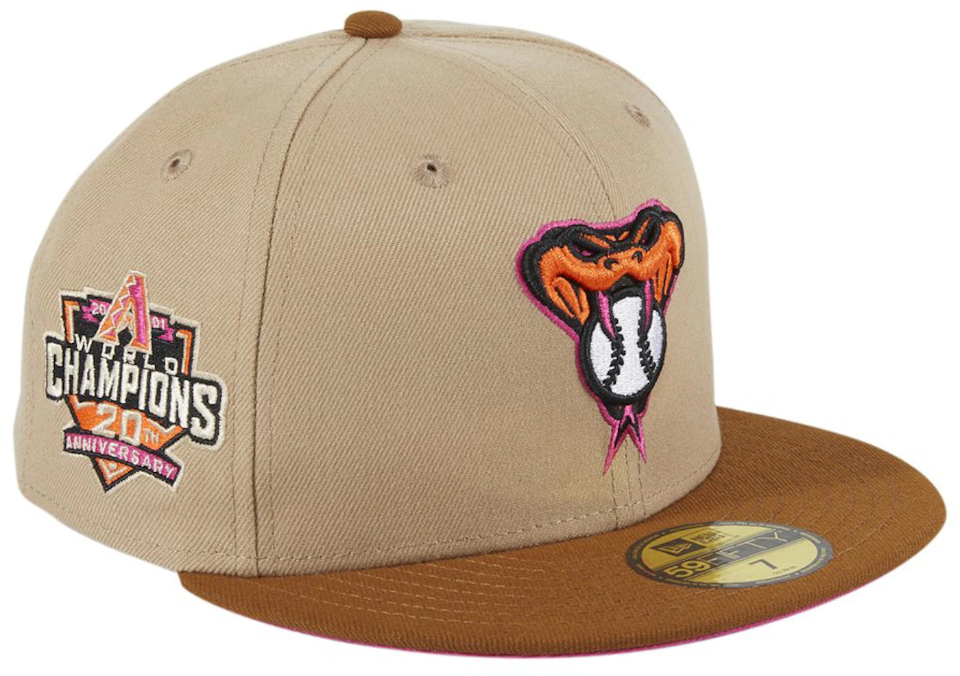 New Era Arizona Diamondbacks Beer Pack 20th Anniversary Patch Snake Head  Hat Club Exclusive 59Fifty Fitted Hat Gray/Olive Men's - SS22 - US