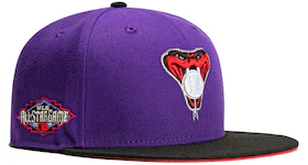 New Era Arizona Diamondbacks T-Dot 2011 All-Star Game Patch Snakehead Hat Club Exclusive 59Fifty Fitted Hat Purple/Black