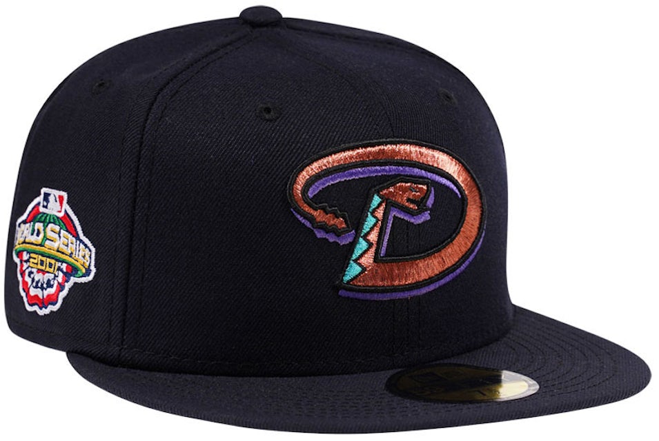 Arizona Diamondbacks 2001 World Series Black Grey 59Fifty Fitted Hat by MLB  x New Era