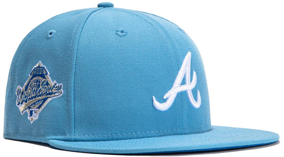 New Era Atlanta Braves 1995 WS Iceberg Hat Club Exclusive 59Fifty Fitted Hat  Light Blue/Royal - SS22 - US