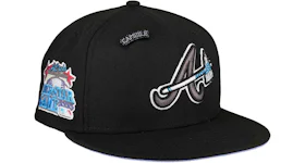 New Era Atlanta Braves Capsule Stargazer Collection 2000 All Star Game 59Fifty Fitted Hat Black/Lavender