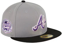 New Era Atlanta Braves Aux Pack Vol 2 30th Anniversary Patch Alternate Hat  Club Exclusive 59Fifty Fitted Hat Stone/Black Men's - SS22 - GB