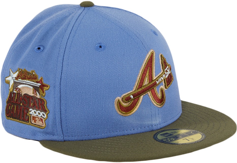 New Era Atlanta Braves All Star Game History Patch Hat Club Exclusive  59Fifty Fitted Hat Navy/Red Men's - US