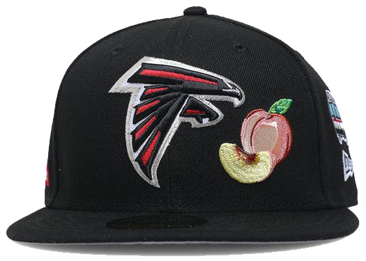 New Era Atlanta Falcons City Transit 59Fifty Fitted Hat Black