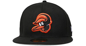 New Era Baltimore Orioles Upside Down 59Fifty Fitted Hat Black