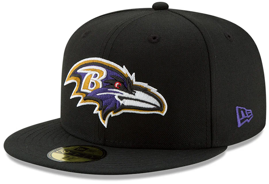 New Era Baltimore Ravens 59Fifty Fitted Hat Black - FW21 Uomo - IT