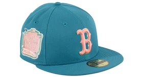 New Era Boston Red Sox Badlands 1999 All Star Game Patch Hat Club Exclusive 59Fifty Fitted Hat Teal