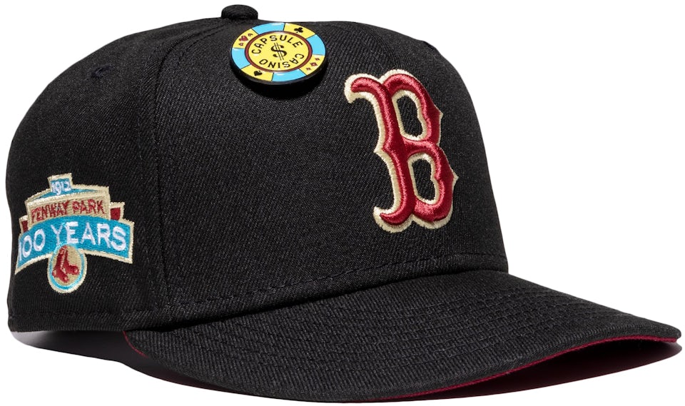 New Era Boston Red Sox Capsule Casino Collection 100 Years Fenway 59Fifty  Fitted Hat Black/Red Men's - FW21 - US