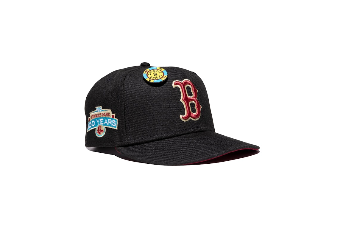 Pre-owned New Era Boston Red Sox Capsule Casino Collection 100 Years Fenway 59fifty Fitted Hat Black/red