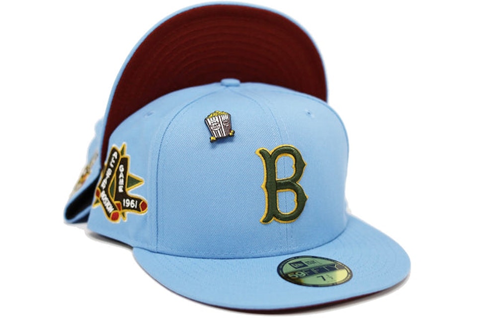 New Era Boston Sox Movie All Star Game Patch Capsule Hats Exclusive Fitted Hat Blue/Red - SS22 - US
