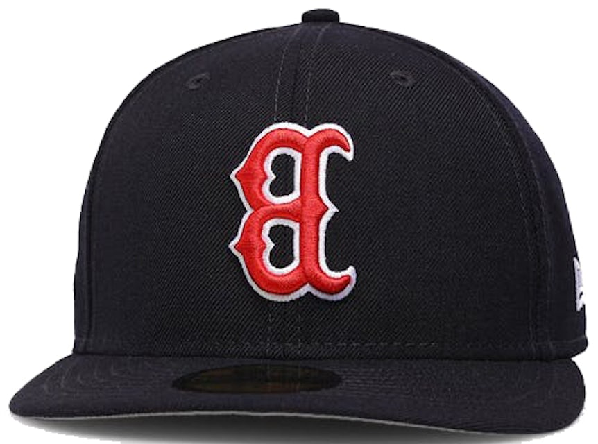 New Era 59FIFTY Boston Red Sox Fitted Hat Black Black White