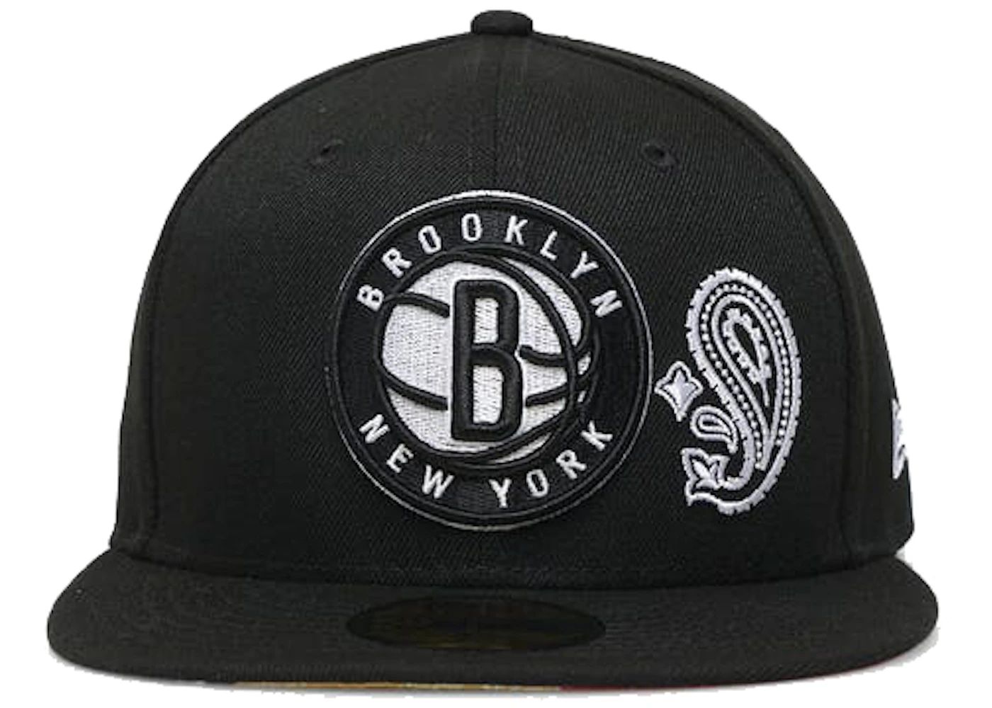 New Era Brooklyn Nets Patchwork Paisley Undervisor 59Fifty Fitted Hat ...
