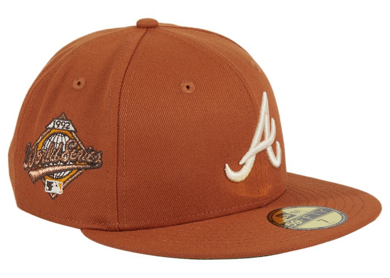 New Era Campfire Atlanta Braves 1992 World Series Patch Hat Club